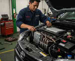 servis rutin mesin mobil dan ganti oli