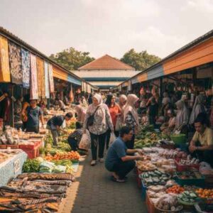 gerakan belanja UMKM lokal pasar tradisional Pekalongan